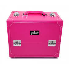 vanity case makeup box box pink faux
