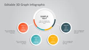 editable 3d graph infographic for powerpoint