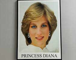 Princess Diana Portrait Canvas