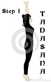 Tadahasana Is One Of The Sports Yoga Here Is An Illustration Of A Woman Who Was Doing The First Step Of The Yoga Tadasana Illustration Yoga Stock Illustration