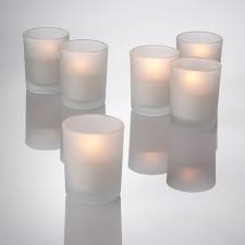 Find glass cups, hurricanes and even hanging lanterns to accent your favorite candles. Eastland Votive Candle Holder Frosted Set Of 12 Walmart Com Walmart Com