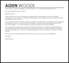 Leasing Agent Cover Letter Sample Cover Letter Templates Examples