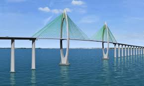 How do engineers build bridge towers under water? Chinese Firms To Build Largest Cross Sea Cable Stayed Bridge In Latin America Global Times