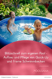 Blitzschnell Zum Eigenen Pool Aufbau Und Pflege Von Quick Up Und Frame Schwimmbecken Schwimmbecken Pool Schwimmen