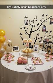 Pink Gold And White Theme Birthday Dessert Table Santajones87 Svjonespartypla Dessert Table Birthday Birthday Party Decorations Diy Birthday Party Desserts