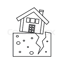 Although the earth looks like a pretty solid. House After An Earthquake Icon In Stock Vector Colourbox