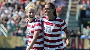 I rewound and watched the entire celebration on the field. Rapinoe Morgan Lead Us In Rout Of Mexico Tsn Ca