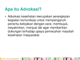 Advokasi Dalam Upaya Promkes Ppt Download