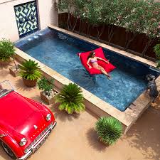 Housse De Coussin De Piscine Beige Cote Coeur Cote Jardin