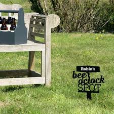 Personalised Beer O Clock Sign Personalized Signs Garden Signs Beer Signs