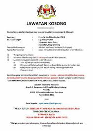 Berikut dikongsikan maklumat terkini bagaimana untuk membuat permohonan jawatan kosong pdrm seluruh negara bagi tahun 2018. Jawatan Kosong Di Jabatan Insolvensi Malaysia 21 Januari 2020 Jawatan Kosong 2020