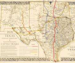 chisholm pete map 76 cattle trails texas map texas chisholm pete map 76 cattle trails