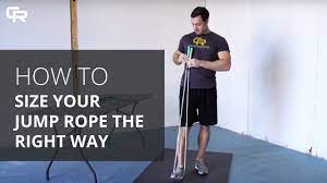 This method is best for beaded and cloth ropes. Jump Rope Sizing From Crossrope Youtube