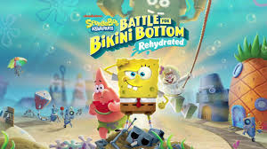 Take a look at the launch trailer for spongebob squarepants: Spongebob Squarepants Battle For Bikini Bottom Rehydrated Pre Hydrated Trailer Youtube