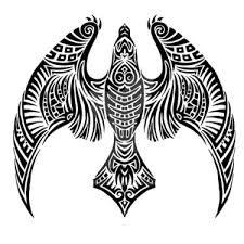Aztec tattoo in progress #31. Tribal Mexican Eagle Tattoo Design