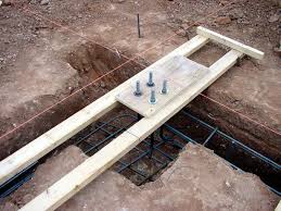 Corner Column Anchor Bolts Building Foundation Framing Construction Building A House