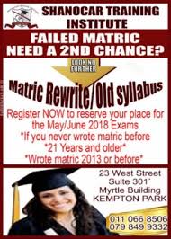 Your success is our success. Matric Rewrite Old Syllabus June 2018 Junk Mail