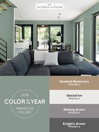 The Ppg Voice Of Color 2016 Paint Color Of The Year Paradise Found Is Featured In T Paint Colors For Living Room Living Room Color Schemes Living Room Colors