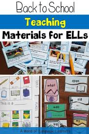 Help Your Ells Get A Great Start To The School Year With These Teaching Materials You Teaching English Language Learners Esl Teaching Resources Esol Teaching
