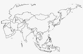 Asia is joined to africa by the isthmus of suez and to europe by a long border generally following the ural mountains. Location Asia Map Political Blank Transparent Png 830x502 Free Download On Nicepng