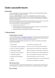 How To Create A Resume Doc
