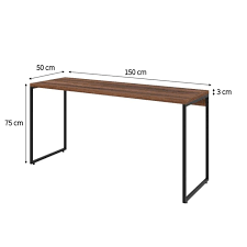 Mesa De Escritorio Studio Nogal 150 Cm
