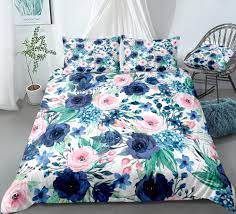 Blue shabby chic vintage shabby chic duck egg blue and pink bedroom shabby chic cushions shabby bedroom neutral bedrooms patchwork cushion quilt bedding bed pillows. Watercolor Flowers Duvet Cover Set Blue Pink Floral Bedding Botanical Quilt Cover Queen 3pcs Flowers Bed Set Floral Dropship Bedding Sets Aliexpress