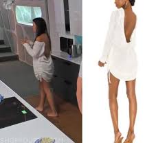 It is weird when you lose such an important figure in your life and you're in so much pain but the world keeps turning. Big Brother Au Season 13 Episode 15 Christina S Knit Ruched Dress Shop Your Tv