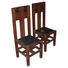Mcintosh Style Arts And Crafts Chairs For Sale At 1stdibs Craftsman Style Furniture Craftsman Furniture Dining Chairs