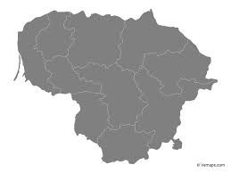 Mapcarta is the easy way to explore open knowledge from openstreetmap, wikipedia and more. Grey Map Of Lithuania With Counties Free Vector Maps