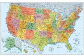 Looking for free printable united states maps? Us Wall Maps Best Wall Maps Big Maps Of The Usa Big World Maps Simple Interstate Unique Media More