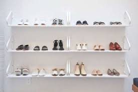 Platforms slant downwards, toward the center so each shoe is on display. 10 Favorites Shoe Storage Solutions For The Entryway The Organized Home