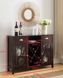 The unique square designs allows you to stack additional units for extra storage. Jamestown Buffet Wine Storage Cabinet 2kfurniture
