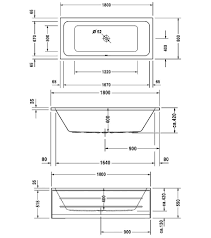 Rak evolution double ended easyflow acrylic bathtub 1750mm x 750mm. Duravit D Code 1800 X 800mm Built In Bathtub With Support Feet Central Outlet