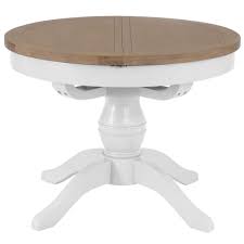 White gloss round extending dining table set. Bisbee White Round Butterfly Extending Table White Wooden Dining Table