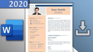 Our cubic resume template will make a tremendous college student resume template for an internship or a student cv template for your first job. Resume Template In Word Cv Free Download Ats Friendly Youtube