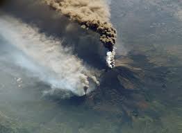 Above sea level, ideal point of view to follow the . File Etna Eruption Seen From The International Space Station Jpg Wikipedia