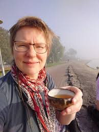 Wednesday morning tea with colleagues in attendance