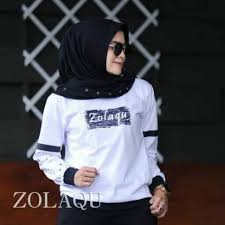 Model baju batik atasan terbaru. Atasan Wanita Kaos Lengan Panjang Zolaqu Warna Putih Modis Shopee Indonesia