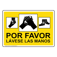 Open it up with online editor and start adjusting. Please Wash Your Hands Spanish Sign Nhs 13137 Hand Washing