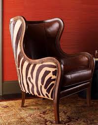 Zebra Print Chair Brown Cream Zebra Stoel Stoelen Meubels