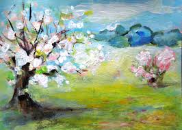 Die filme erzählen die geschichten einer dorfhelferin. Aus Meiner Fruhling Serie Acrylmalerei Landschaft Malerei Fruhling Von Szilvia Rad Bei Kunstnet
