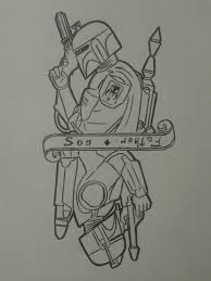 Boba Fett Jango Fett Star Wars Drawings Star Wars Tattoo Star Wars Art