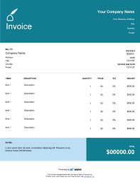 Freelance Writing Invoice Template Wave Invoicing