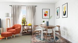 Very nice matching my modern furniture decor and it's give a space for small room and u can do many. Midcentury Modern Bohemian Dining Room Ideas
