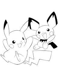 Best Printable Pikachu And Pichu Coloring Books In 2020 Pikachu Coloring Page Pokemon Coloring Pages Pokemon Coloring