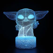 3d Led Night Light Star Wars Yoda Figure Desk Lamp For Kids Bedroom Decor Table Lamp Children Projection In 2020 3d Led Night Light Led Night Light Kids Bedroom Decor