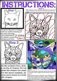 Darken the outer heart shape by tracing along all of the outside lines, drawing one side of the heart at a time. This Is A Great Assignment If You Re Looking For Assignment Ideas To Leave For A Subst Middle School Art Projects School Art Projects Art Lessons Middle School