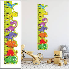 Dinosaur Height Chart Kids Wall Stickers Wall Decals Peel And Stick Removable Wall Stickers For Kids Nursery Bedroom Living Room Stickersmagic
