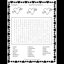Codycross answers words of wonders kelime çiftliği cevapları 4 bilder 1 wort wordscapes answers. French Valentine S Day Word Search Saint Valentin